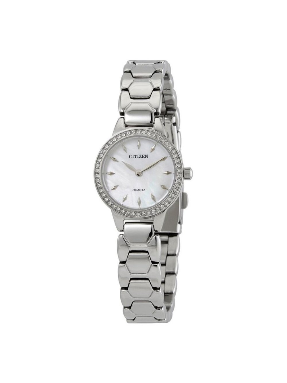 NWT Citizen Quartz Crystal Mother of Pearl Dial Ladies Watch